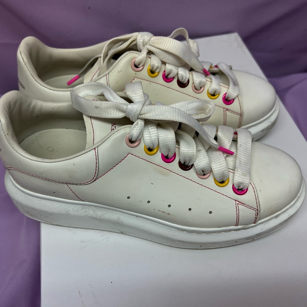 Alexander MacQueen Women’s Sneakers White Size 37US! Retail $699! Ships Same Day